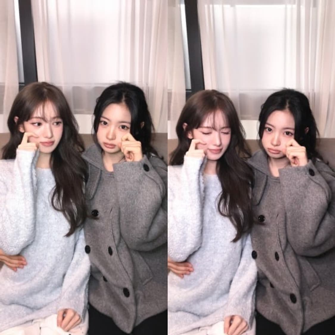 미레코 후드 더블 하프 코트 _그레이 상품이미지4