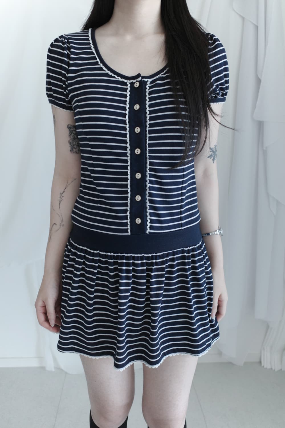 cecil mcbee) stripe jumpsuit 상품이미지7
