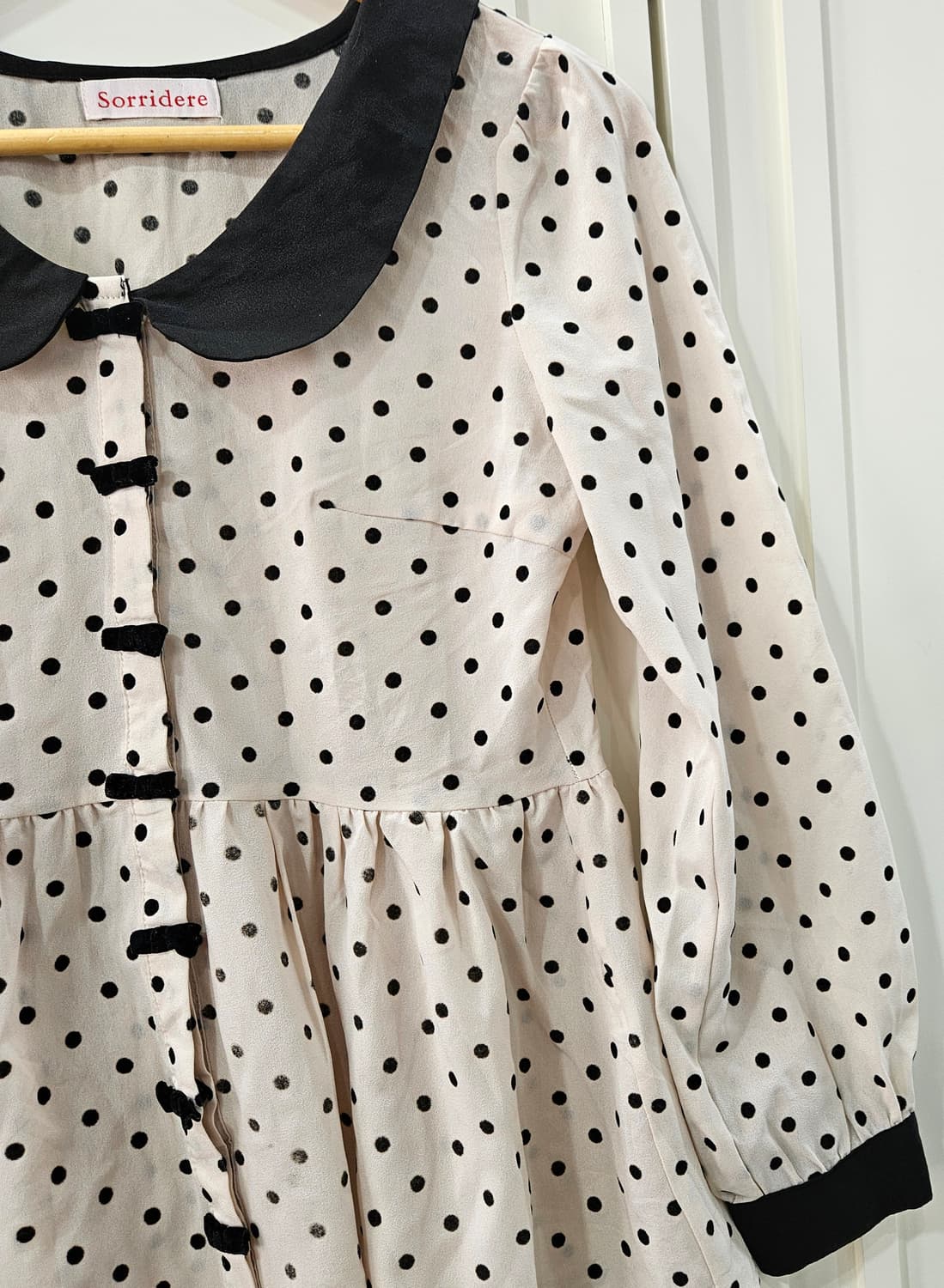 Sorridere 도트 블라우스 상품이미지3