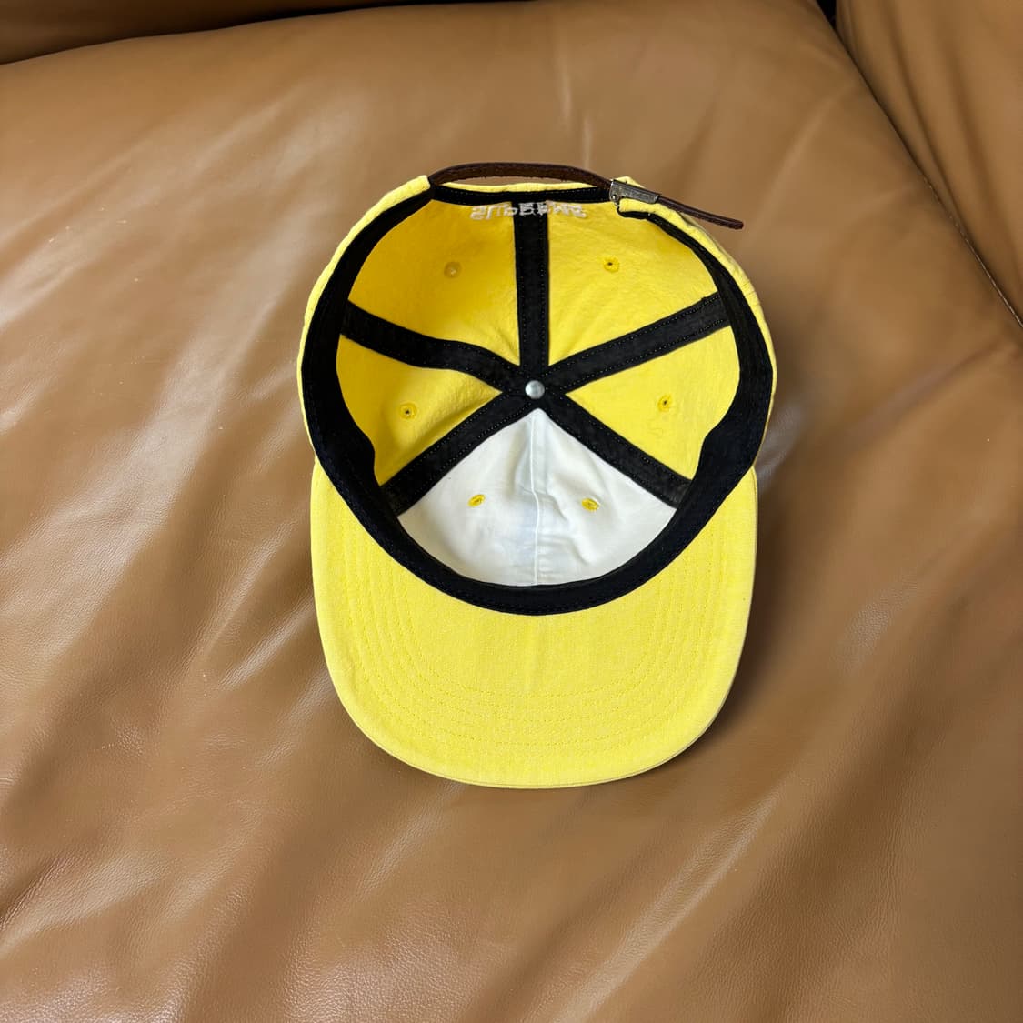 슈프림 S로고 볼캡 모자 워시드 옐로우 상품이미지6