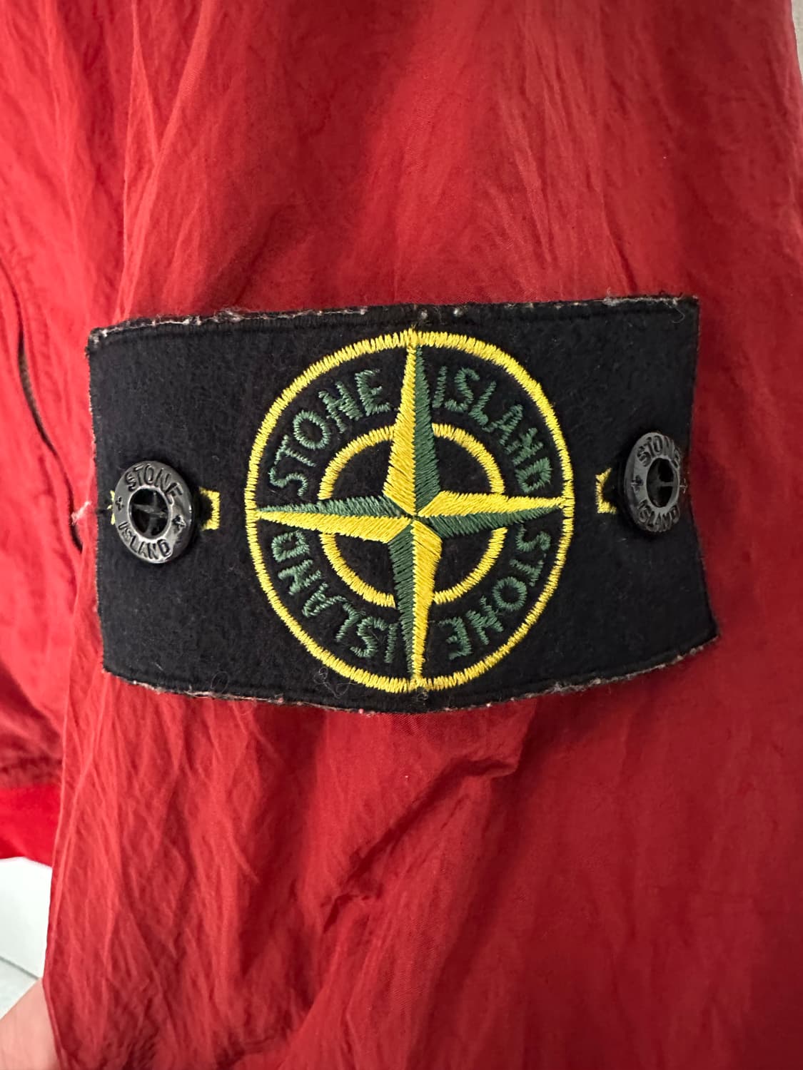 [S size] 스톤아일랜드 나일론 메탈 블루종 레드 상품이미지4