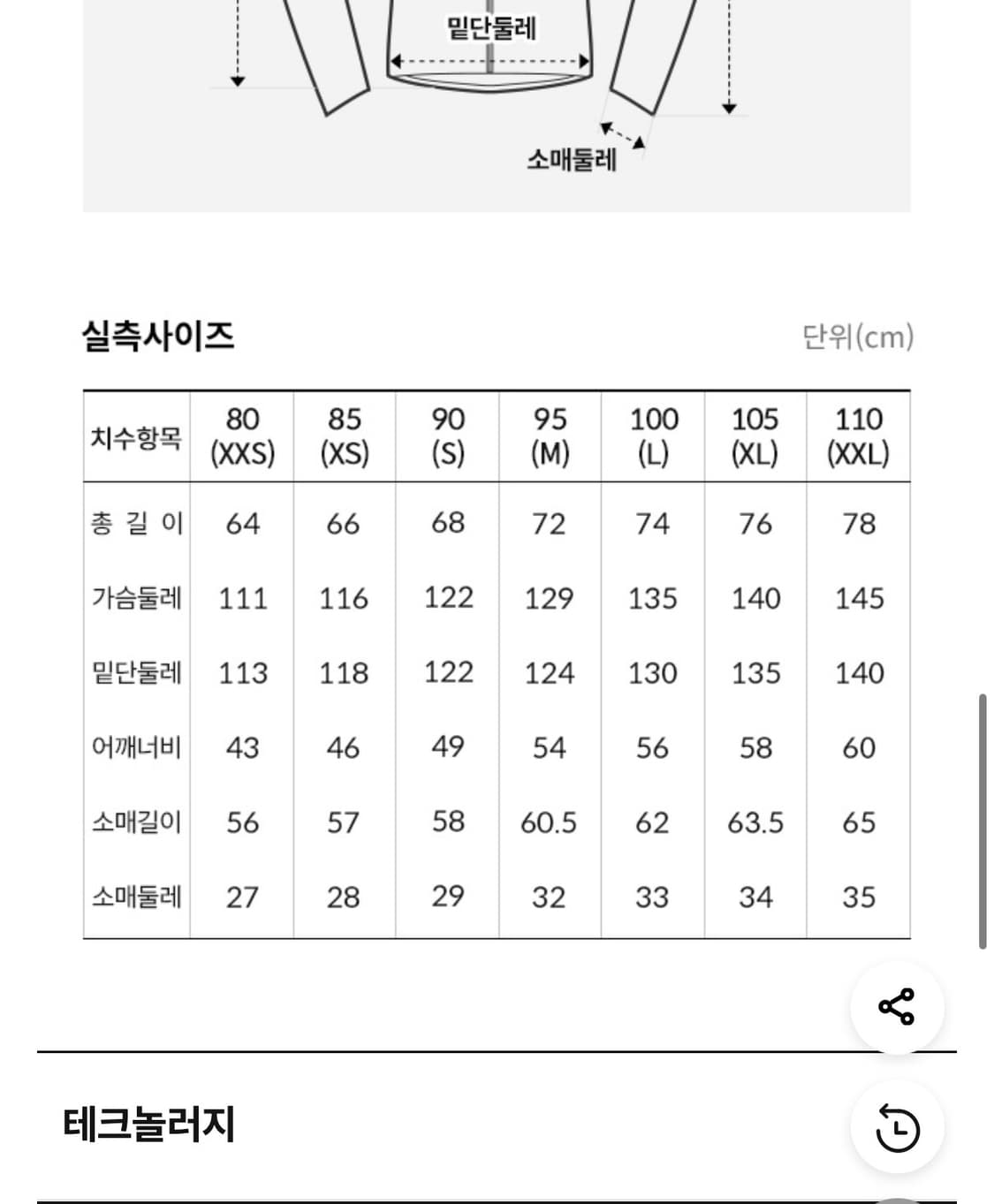 노스페이스 레인저 자켓 카키 바람막이 xl 상품이미지3