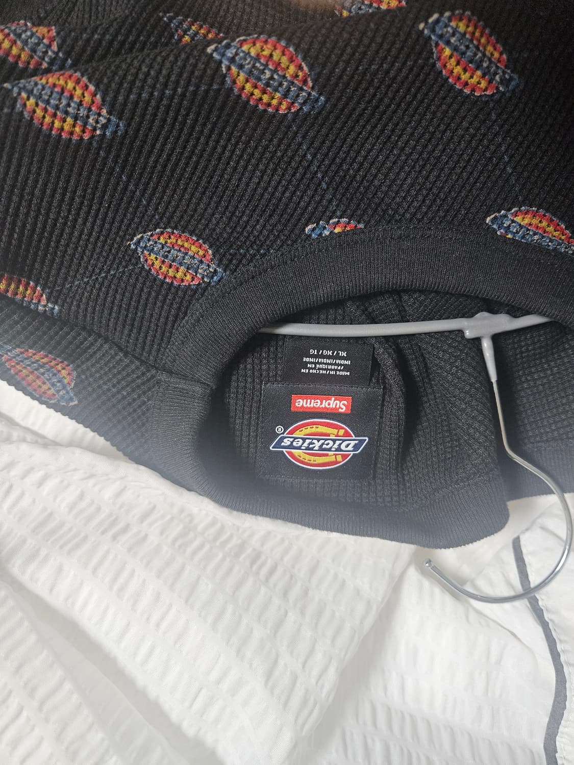 슈프림x디키즈 코듀로이 긴팔 블랙 상품이미지3