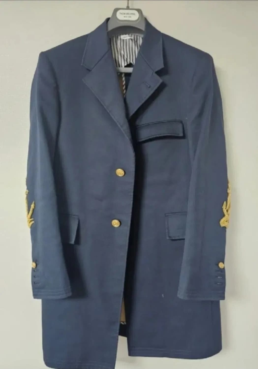 톰브라운 앵커자수 금장코트(1/간지끝판왕/매장정품) 상품이미지1