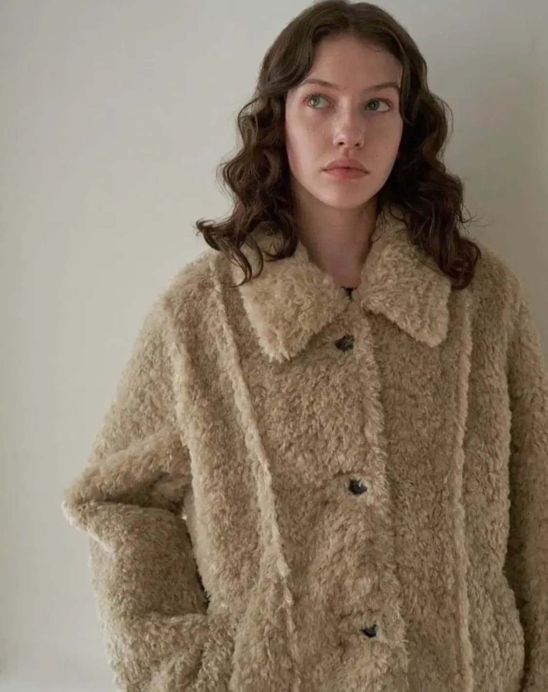 Ouro 아우로 시어링 코트 퍼자켓 무스탕 상품이미지3