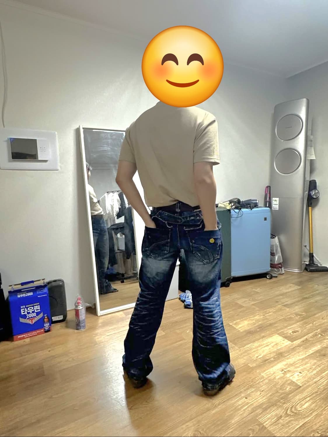 00's 빈티지 콕스(COAX) 레이싱 신치백 부츠컷 데님팬츠 상품이미지10