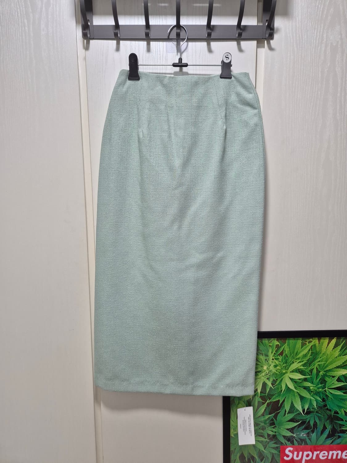 (세일)(새상품)Chlone 민트 트위드 셋업 스커트 상품이미지9