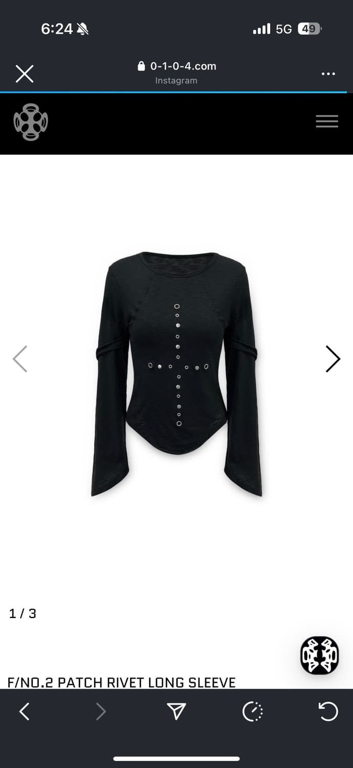 Buy) 0104 patch rivet rong sleeve 롱슬리브 상품이미지1