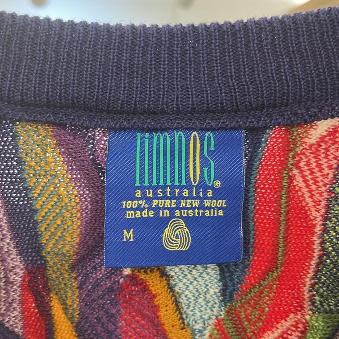 림노스 보헤미안 에스닉 펑크 인디언 울 뜨개 니트 M C10131 상품이미지5