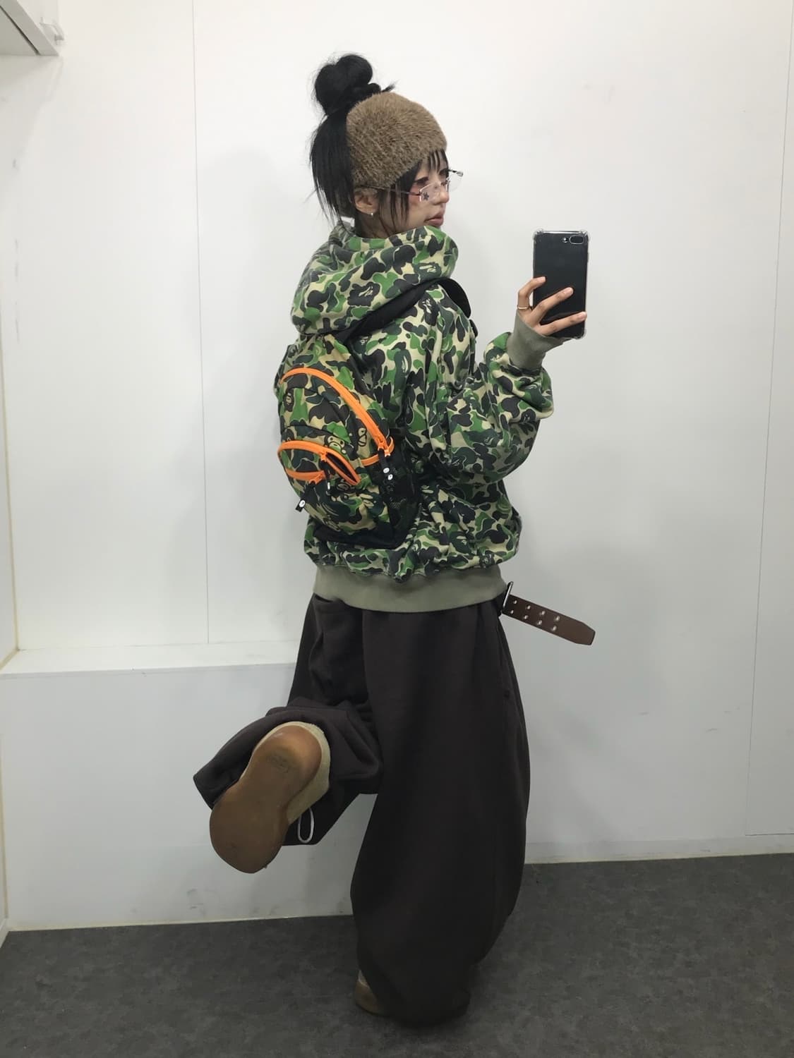 Bape Camouflage Two-Way Hood Zip-Up 상품이미지8