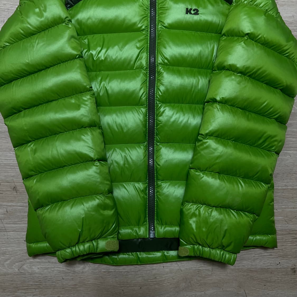 K2 아웃도어 남여공용 덕다운 로고 경량패딩 점퍼 [라이트그린] S/90 상품이미지3
