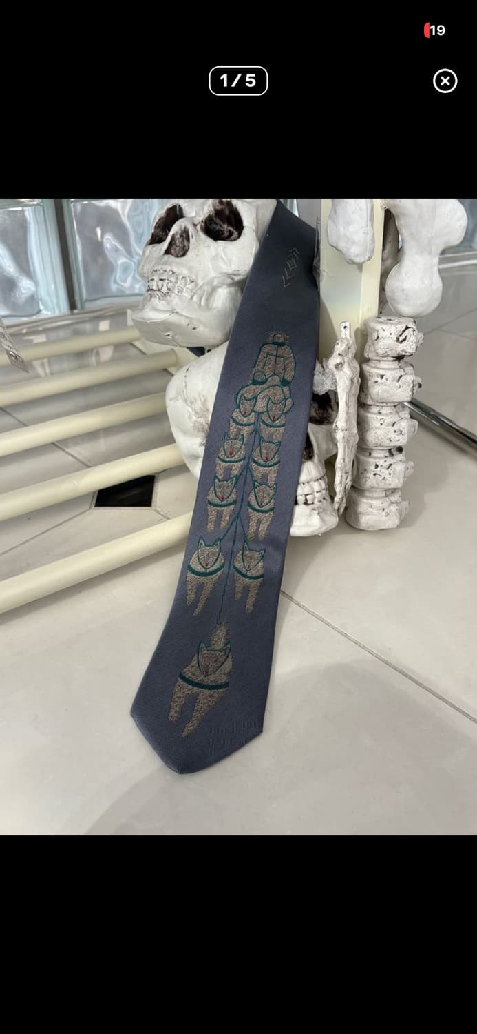 last one/KAPITAL DOG TEAM TIE 상품이미지1