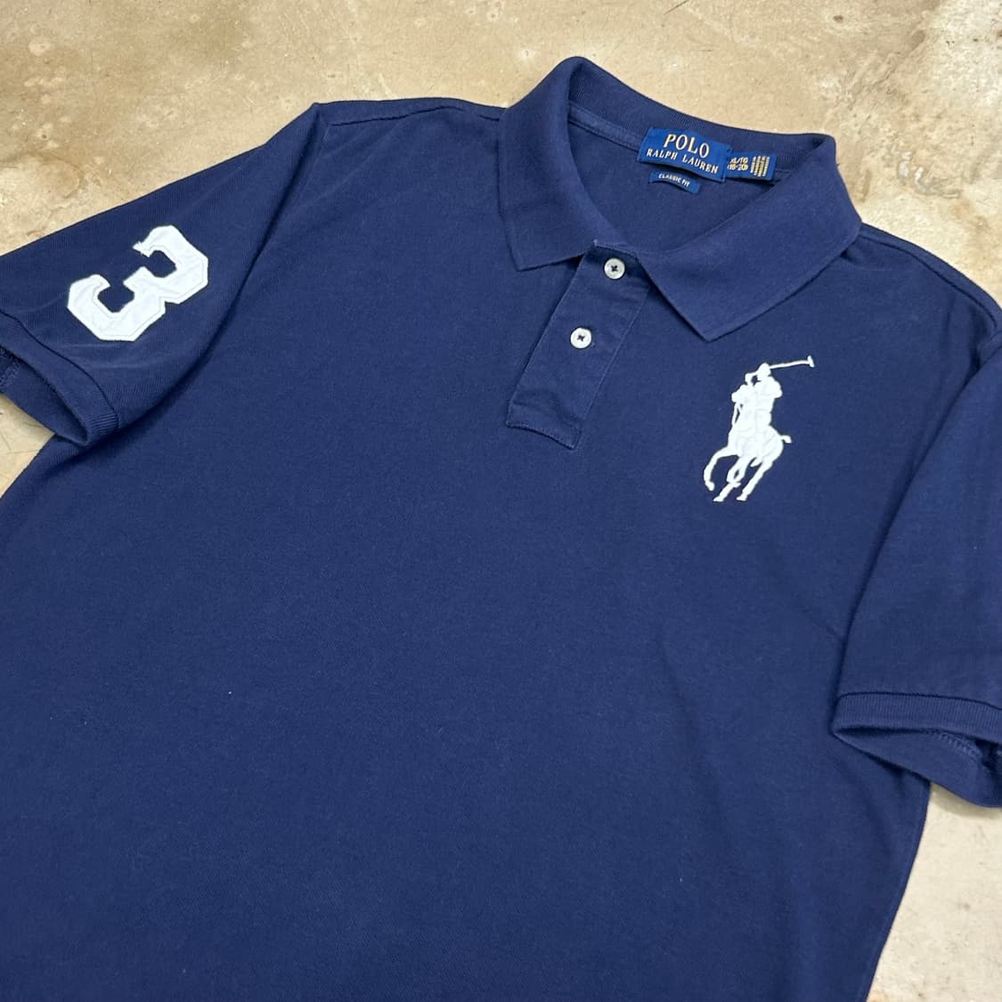 🫶🏻 폴로랄프로렌 빅포니 Navy 카라 반팔티 🫶🏻 상품이미지2