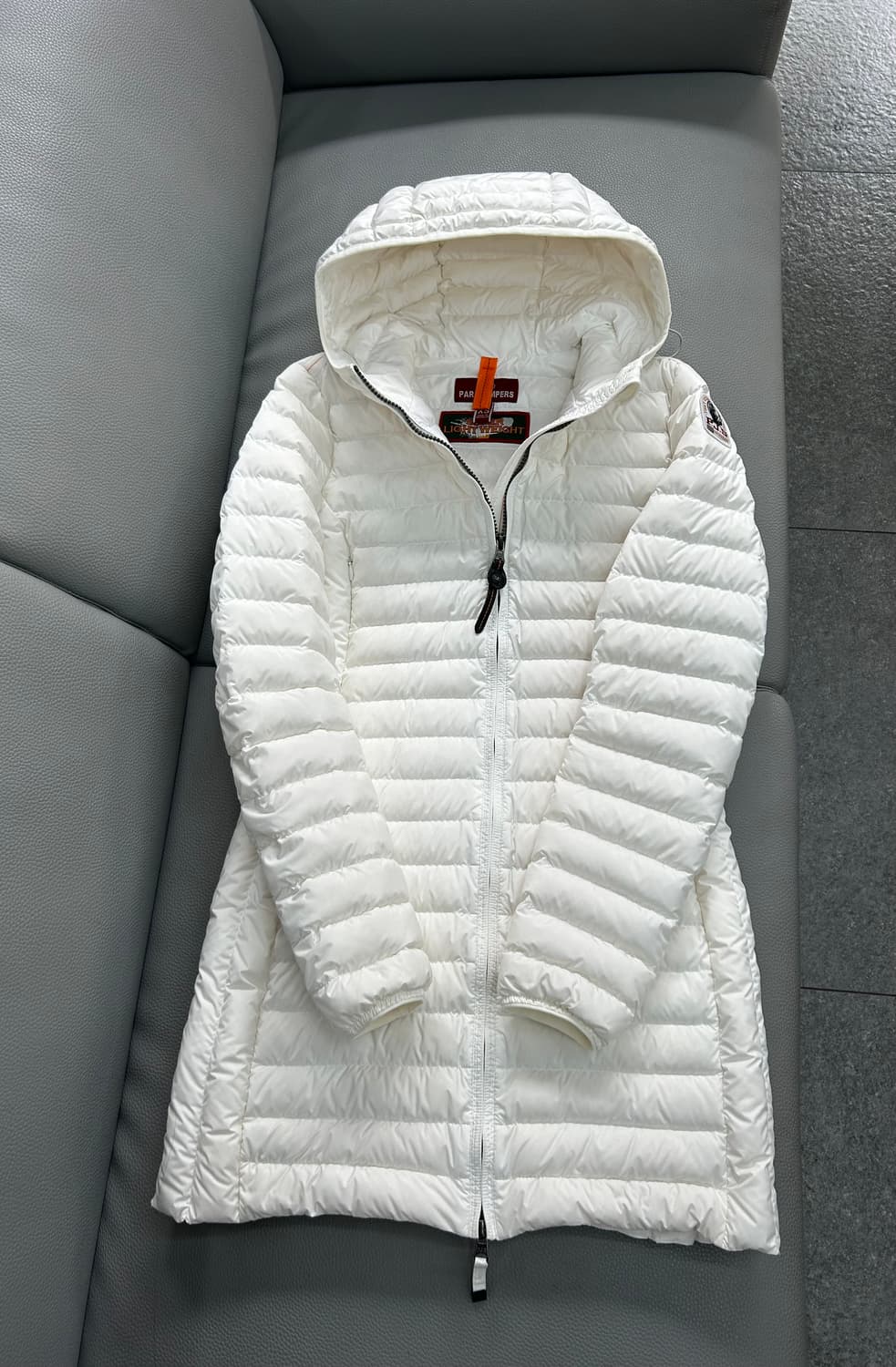 파라점퍼스 아이린 퀼팅 화이트 롱 경량 다운패딩(XS) 상품이미지3