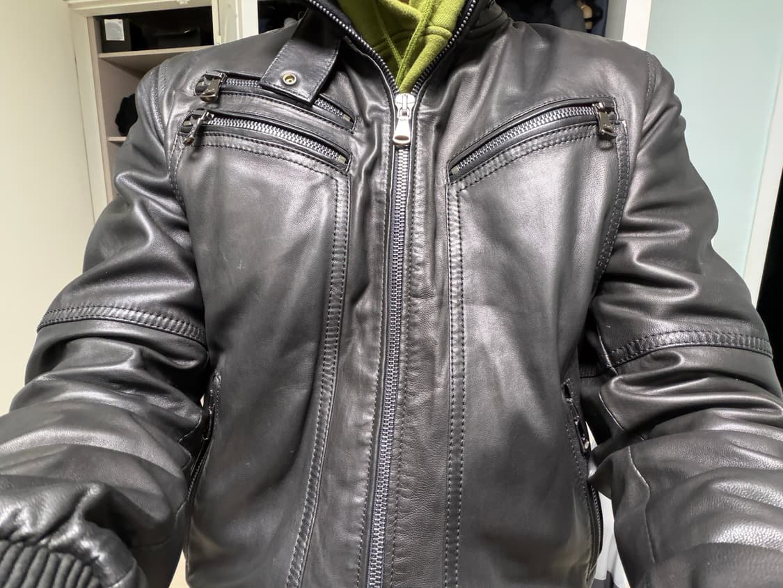 2000년대 돌체앤가바나 멀티 지퍼 레더 자켓 상품이미지4