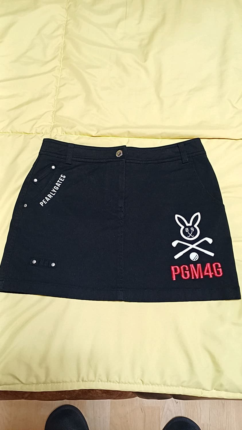 파리게이츠 블랙데님 골프스커트 28인치 기장34 상품이미지1