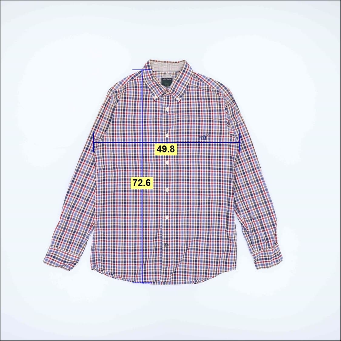[100] 헨리코튼 체크 셔츠 남방 0114J 상품이미지6