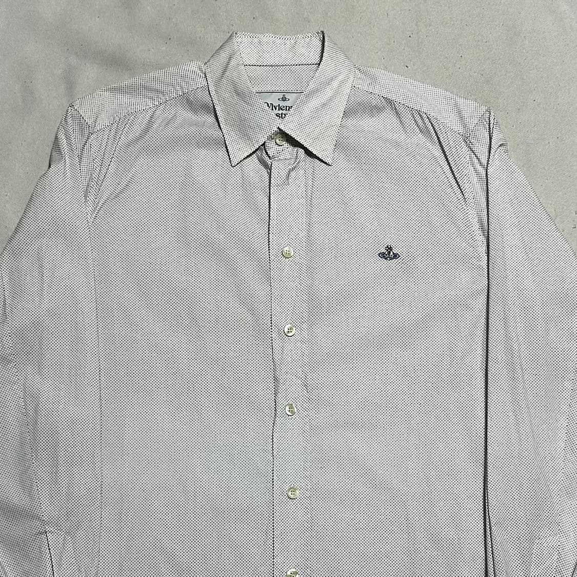 1 비비안웨스트우드 도트 패턴 코튼 셔츠 상품이미지1