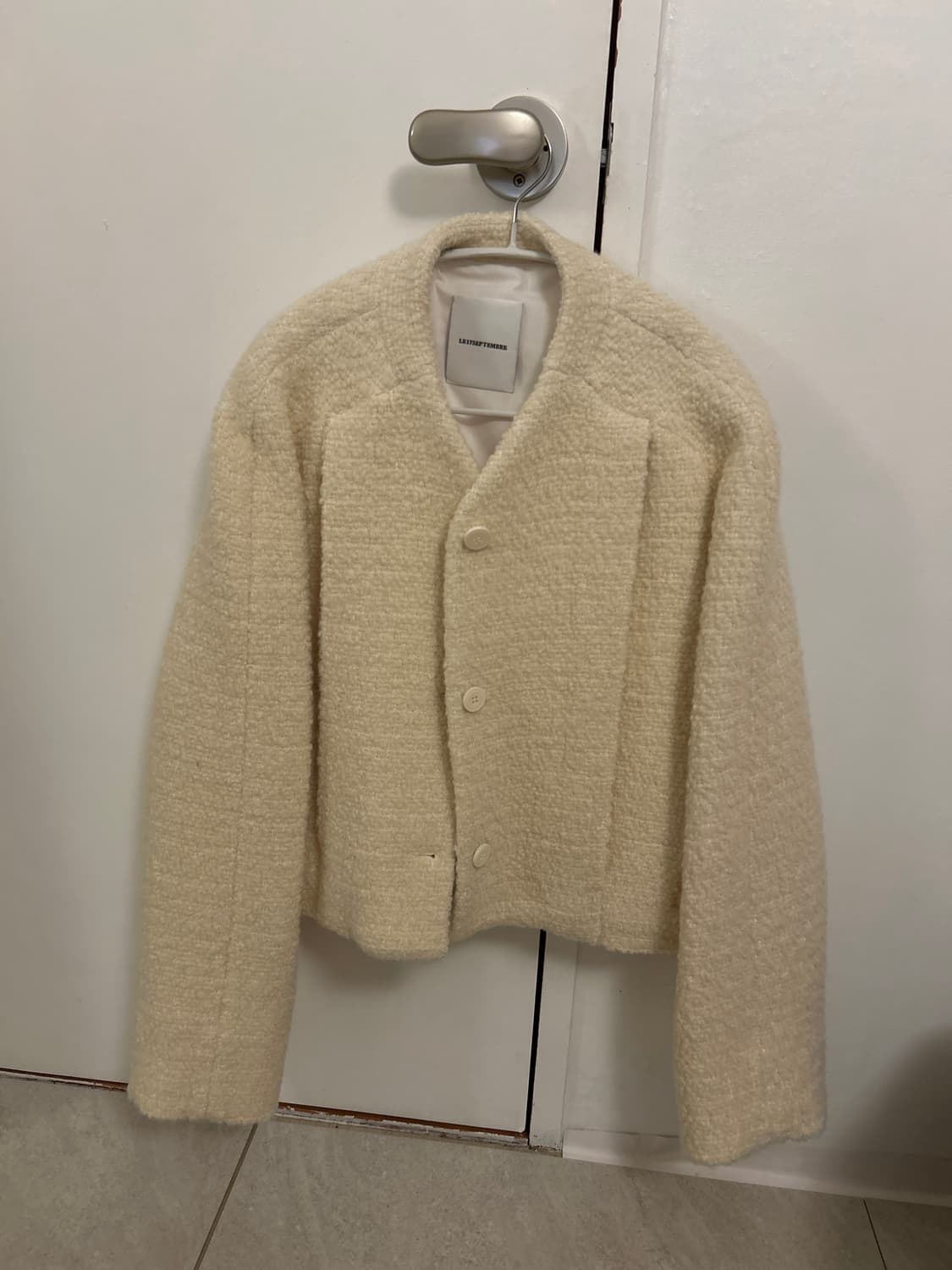 르셉템버 le17septembre 부클트위드 울자켓 상품이미지3