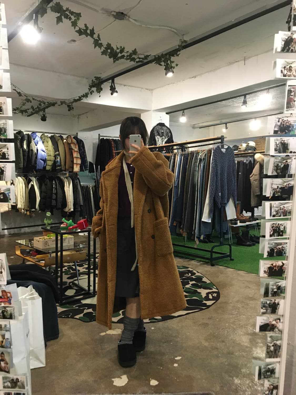 엔더슨벨 포 우먼 테디베어 울 더블 코트 상품이미지4