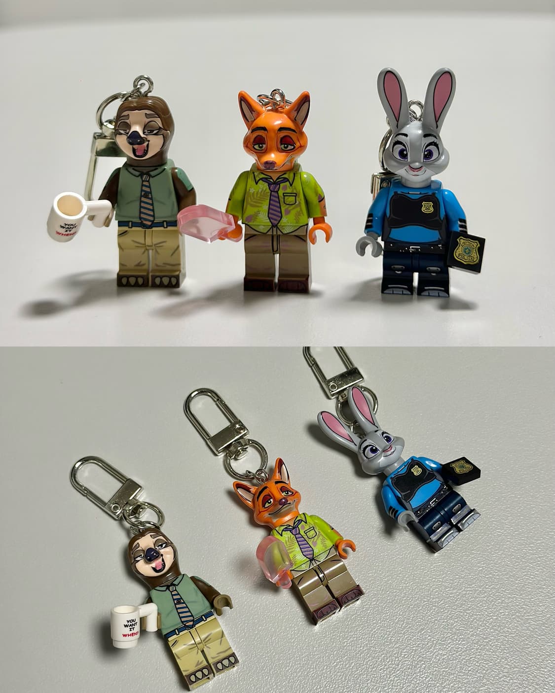 [주문제작] 주토피아 레고 피규어 키링 에어팟 지갑 열쇠고리 상품이미지5