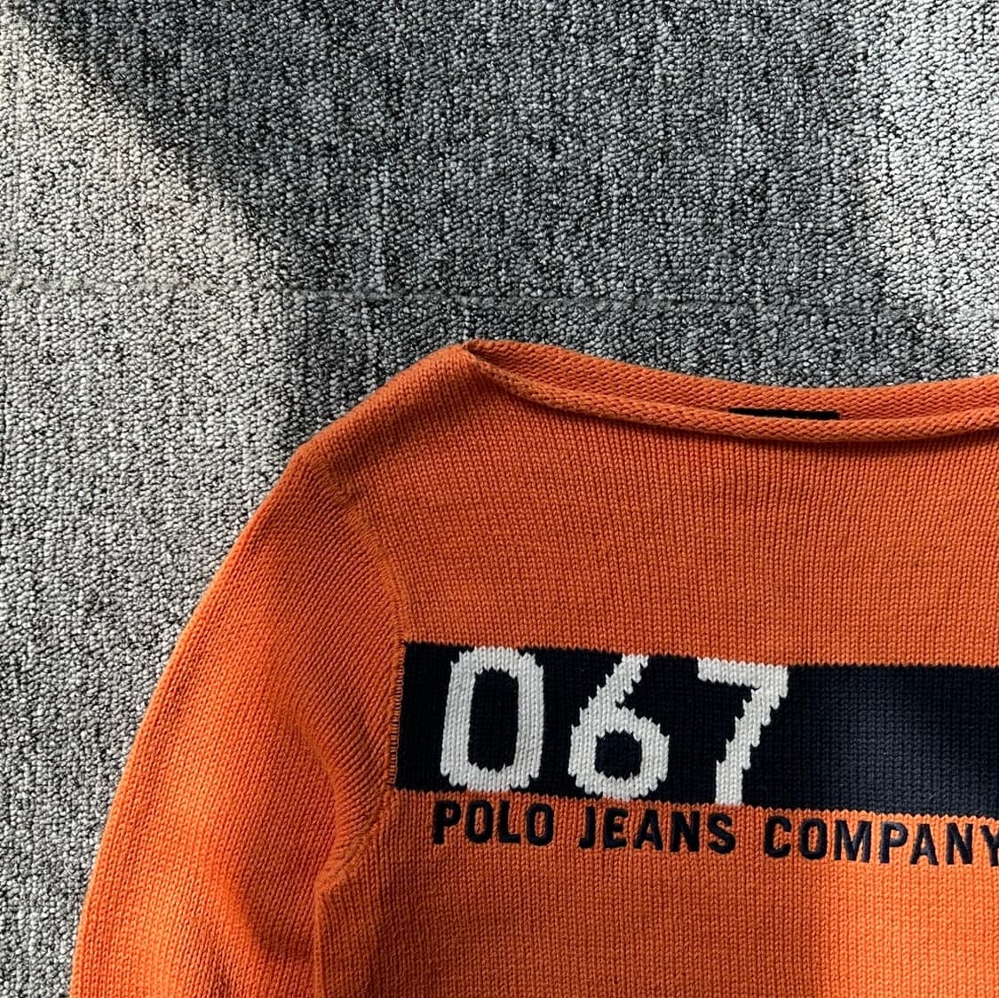 폴로 진스 오렌지 크롭 니트 스웨터  상품이미지3