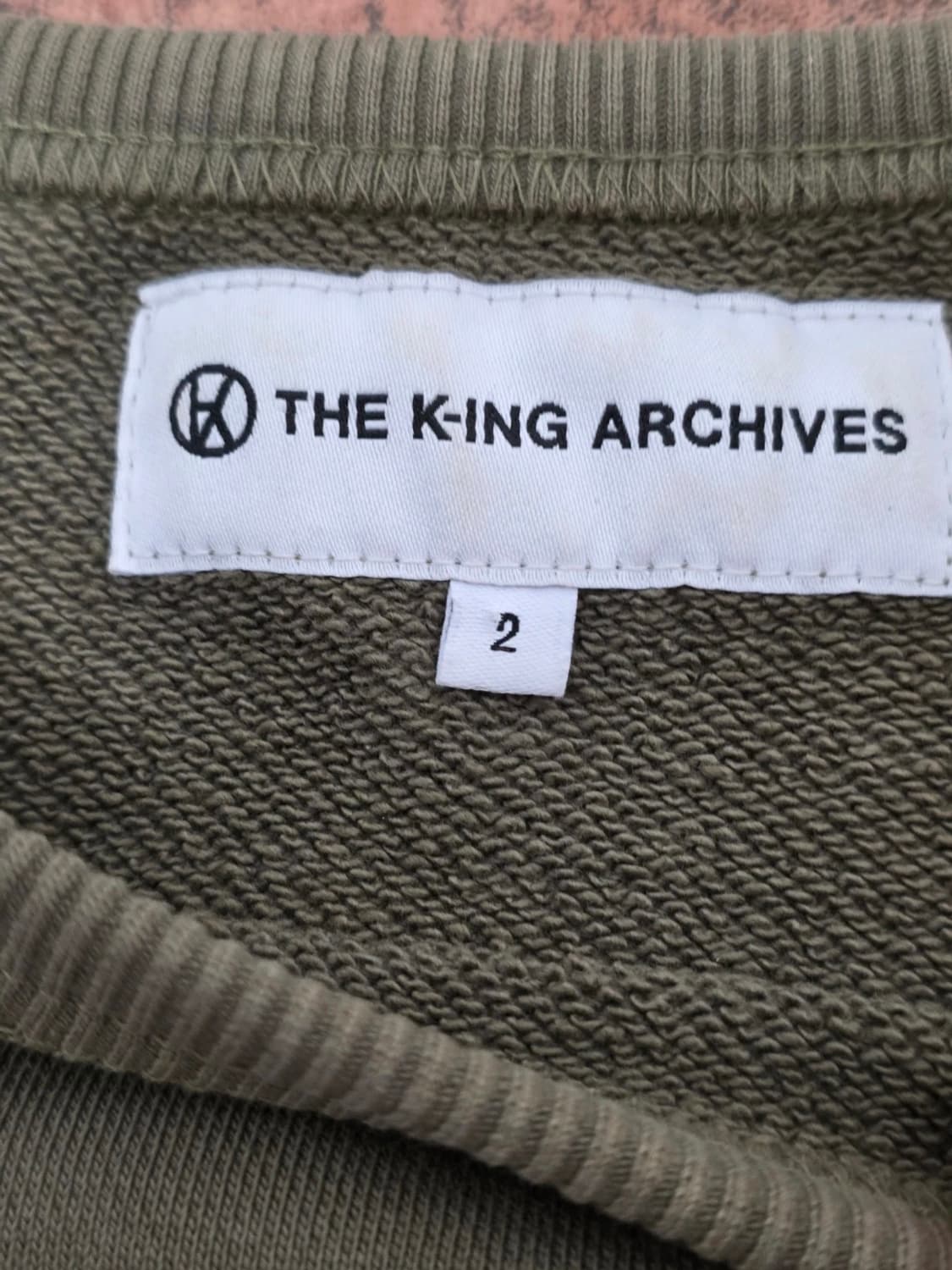 더킹아카이브 타이거 자수 루즈핏 맨투맨 XL 상품이미지4