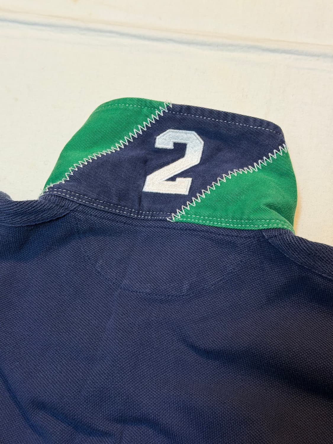 폴로 랄프로렌 빅포니 치프키프 헤리티지 럭비티 네이비 레드 상품이미지3