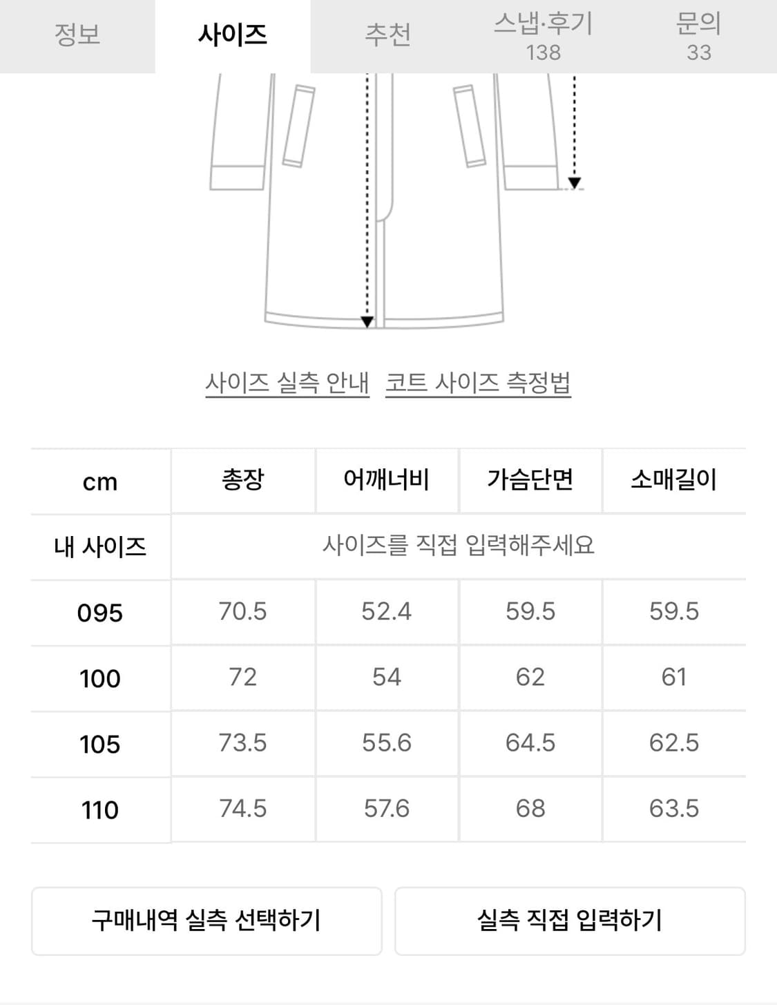 오버핏 절개 변형 하프 코트 상품이미지2