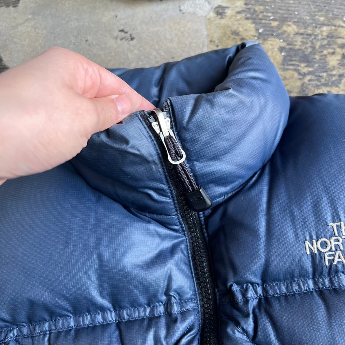 노스페이스 네이비 퀼팅 다운 자켓  상품이미지3