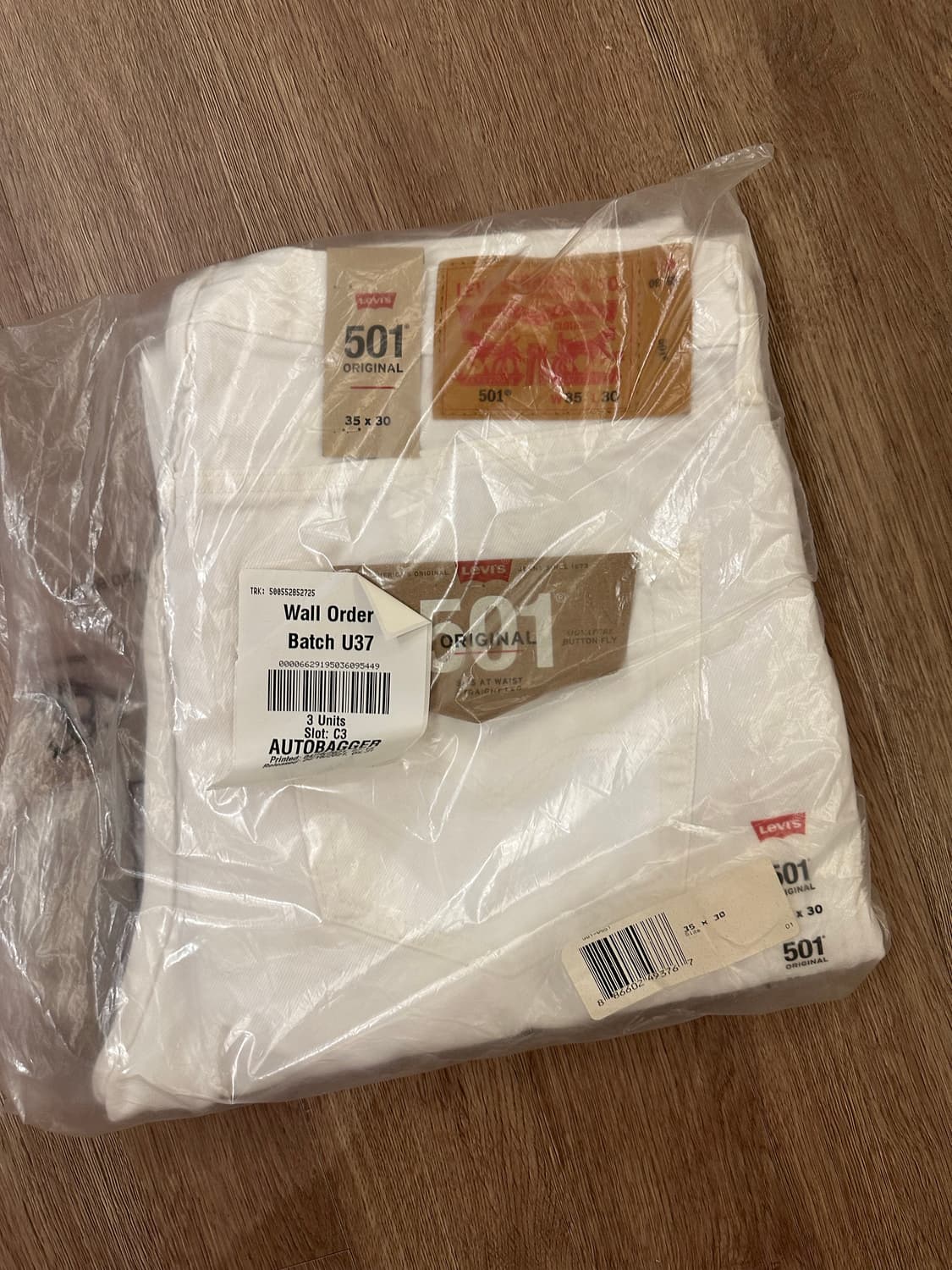 리바이스 501 화이트 진 35x30 상품이미지3