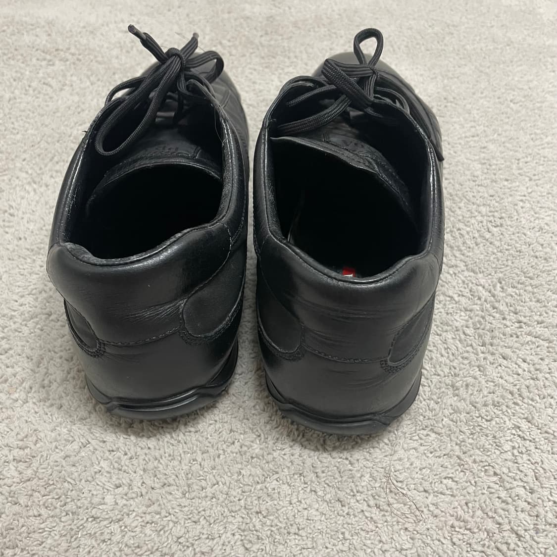 285) 프라다 스포츠 메탈 로고 나일론 레더 스니커즈 신발 상품이미지5