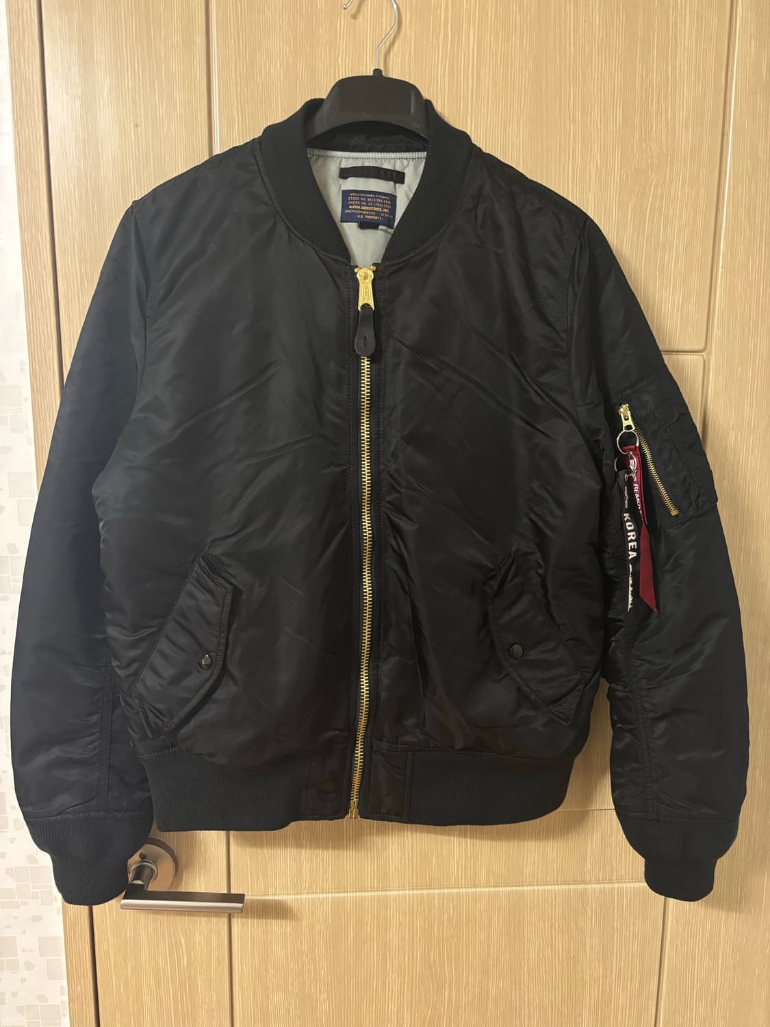 알파인더스트리 MA-1 블랙 항공점퍼 상품이미지1