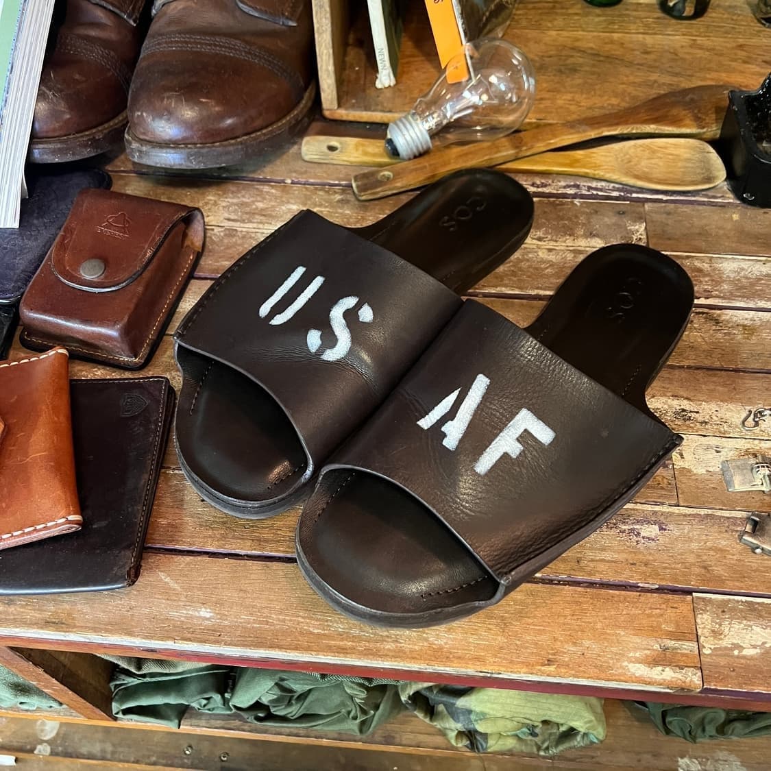 Cos Leather Slider USAF Custom 265~270 상품이미지3