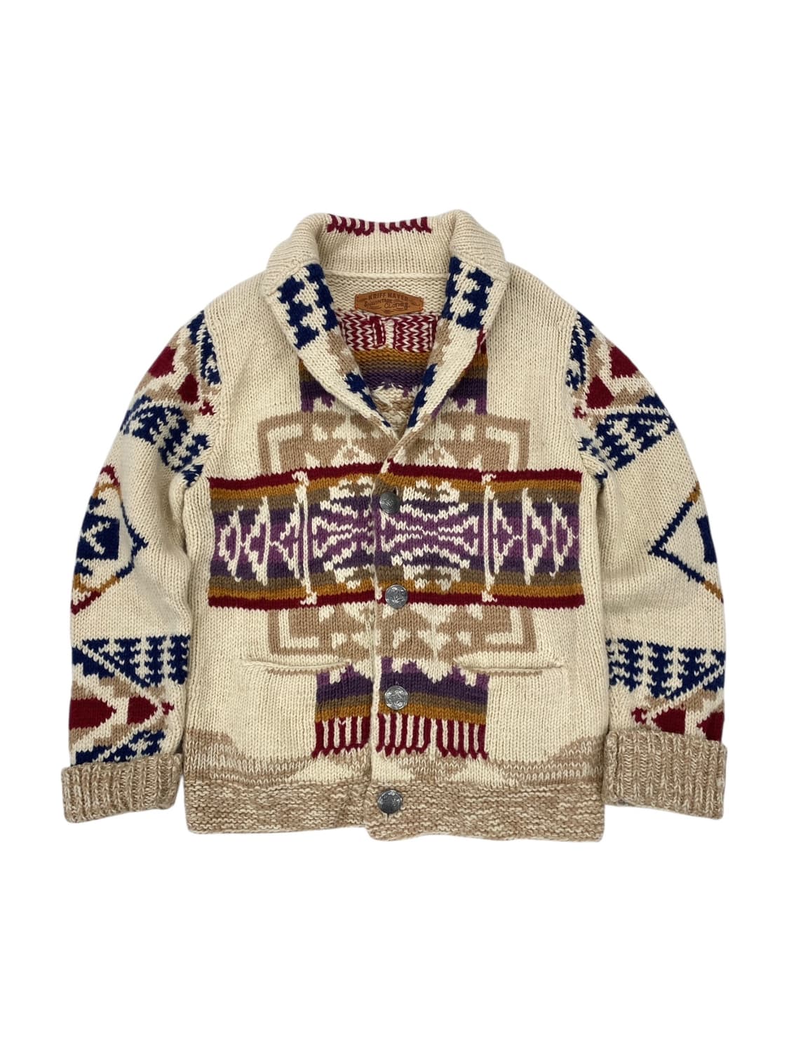 Kriff Mayer 네이티브 핸드니트 가디건 스웨터 상품이미지1