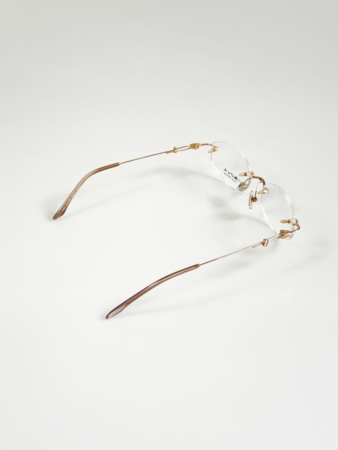 MOYA New York 골드 무테 오벌 프레임 빈티지 안경 상품이미지4