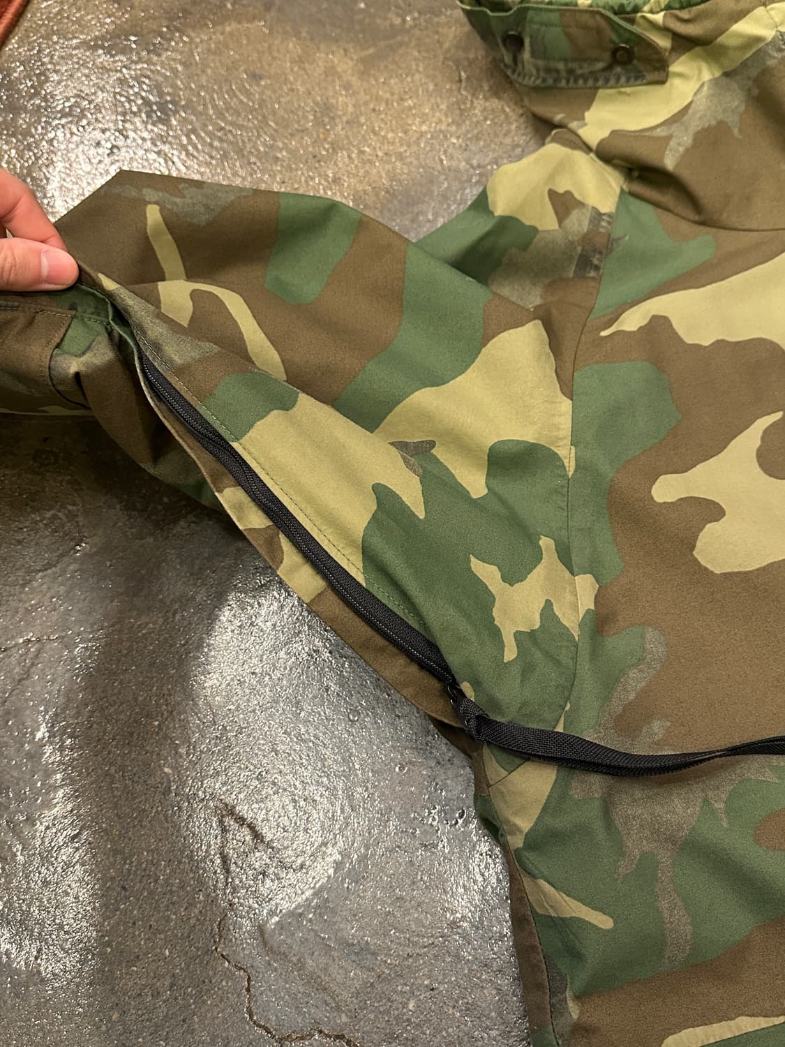 US ARMY 미군 오리지널 1세대 고어텍스 우드랜드 파카 M-R 상품이미지6