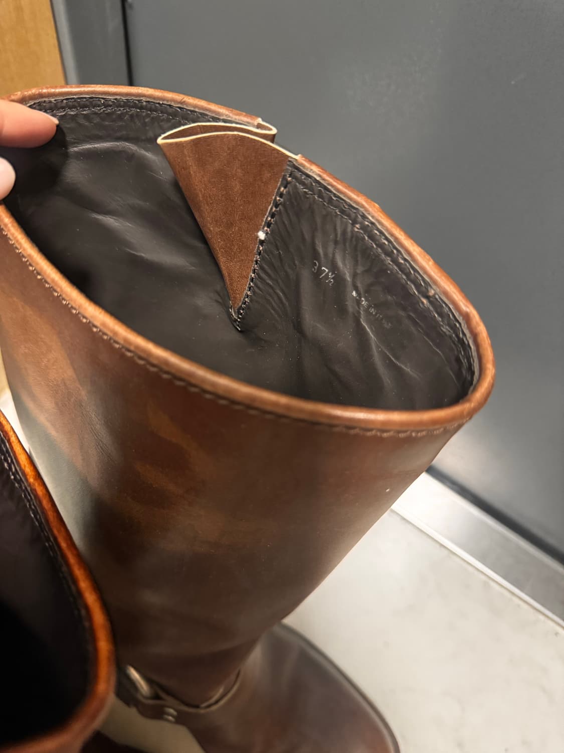 미우미우 바이커 부츠 브라운 (37.5) 상품이미지10