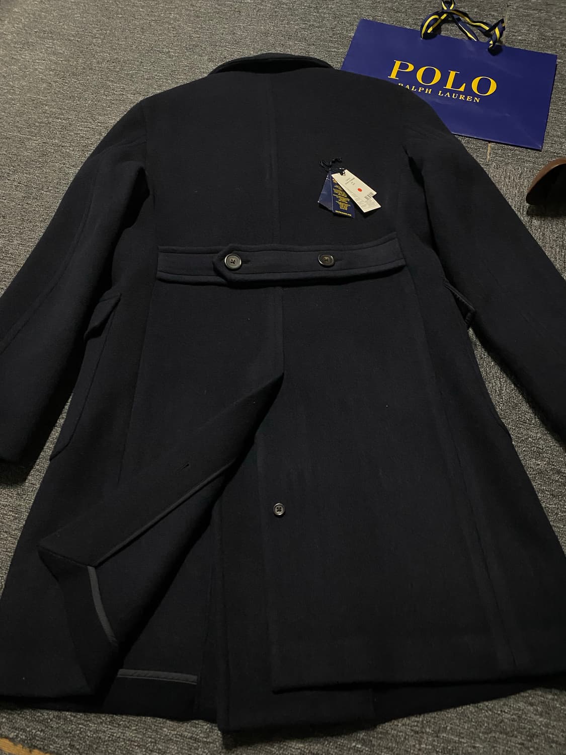 [급처!] 신형 폴로 더블브레스티드 울 블랜드 롱랭스 코트 상품이미지7