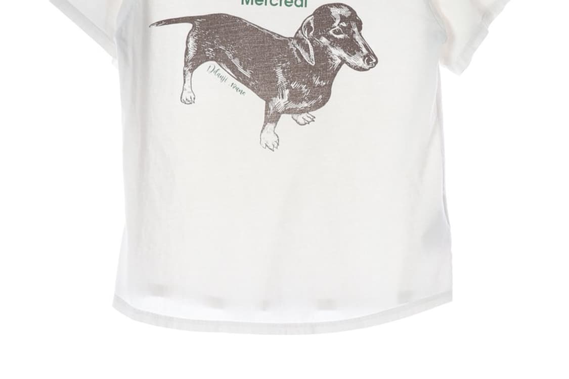 마르디메크르디 화이트 닥스훈트 반팔티 상품이미지4