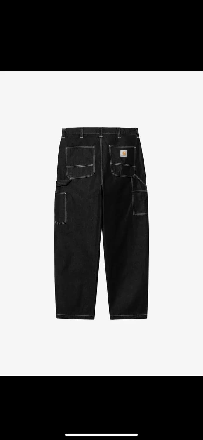 [L] 칼하트윕 싱글니 블랙 원워시 판매 상품이미지2