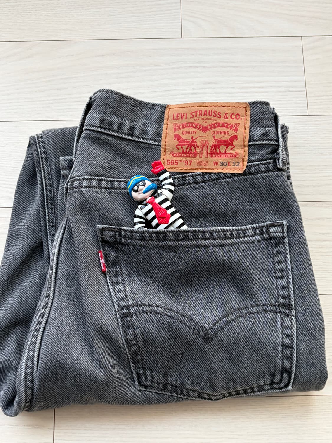 Levis 리바이스 565 97 데님 블랙진 30x32 상품이미지1