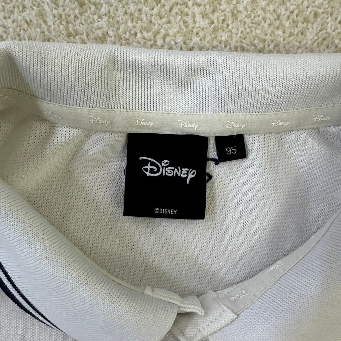95 디즈니 흰색 반팔 카라 0323D 상품이미지2