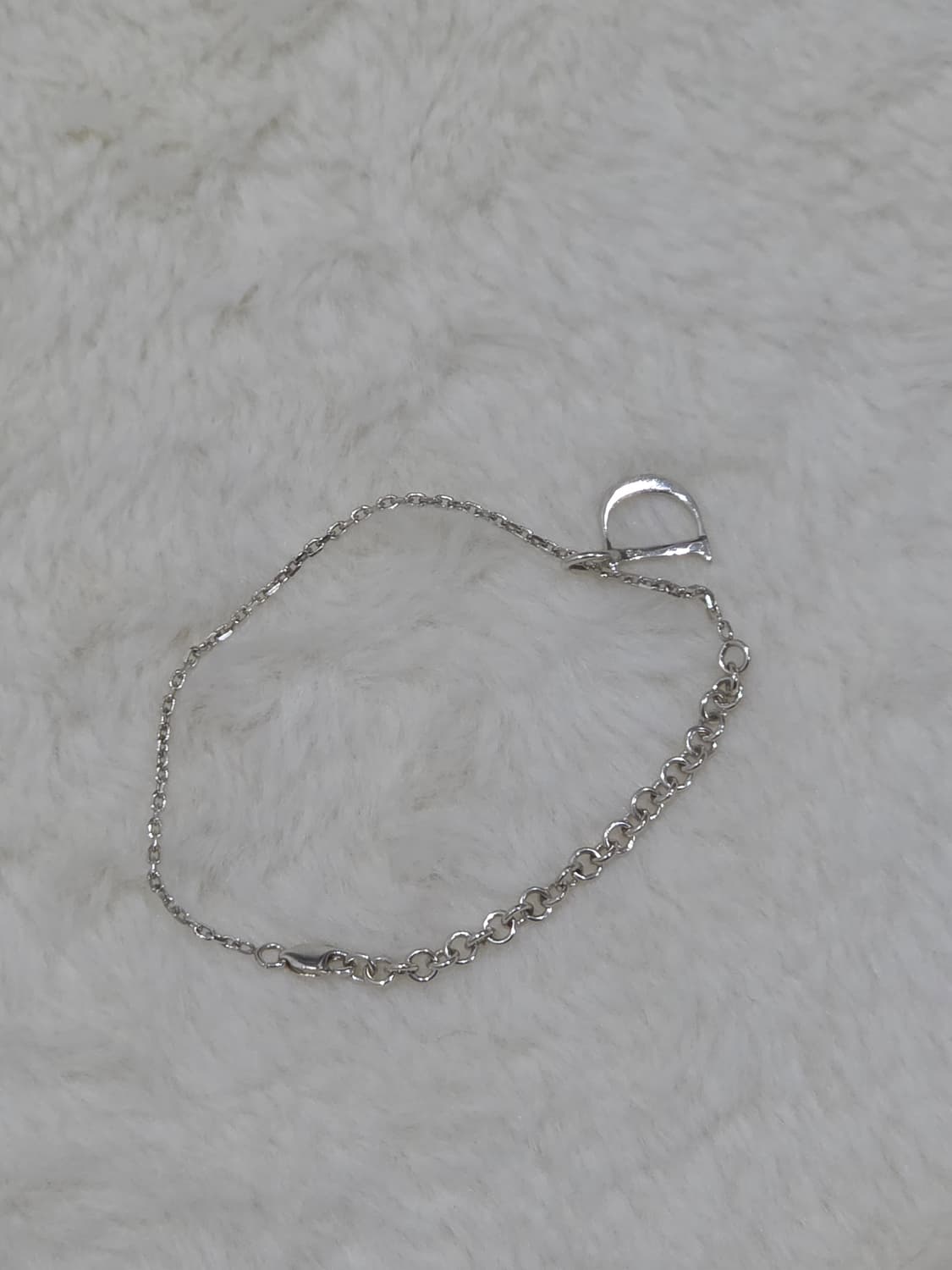 디올 D 로고 팔찌 실버 상품이미지4