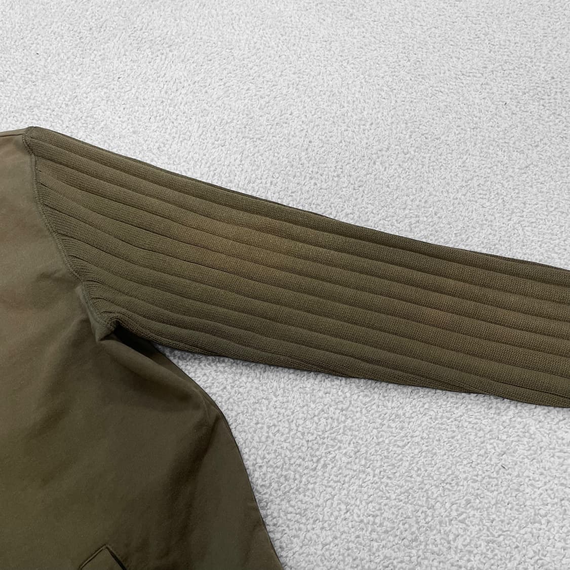 폴로 랄프로렌 빅포니 올리브 그린색 더블 니트 코튼 트윌 자켓 상품이미지5