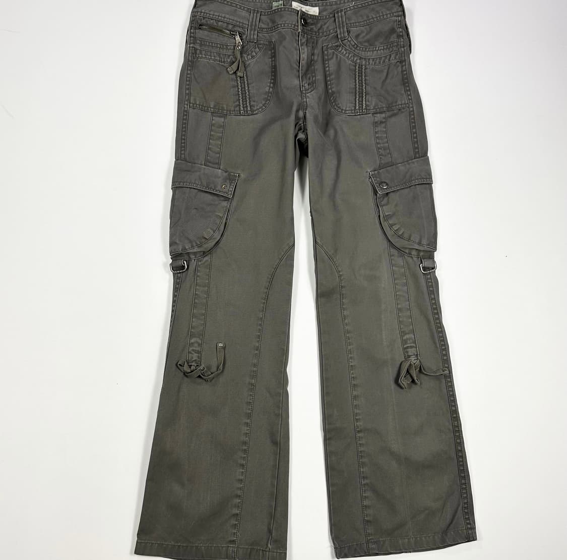 VTG 빈티지 스트레이트 카키 카고팬츠 (30인치 여성추천) 상품이미지3