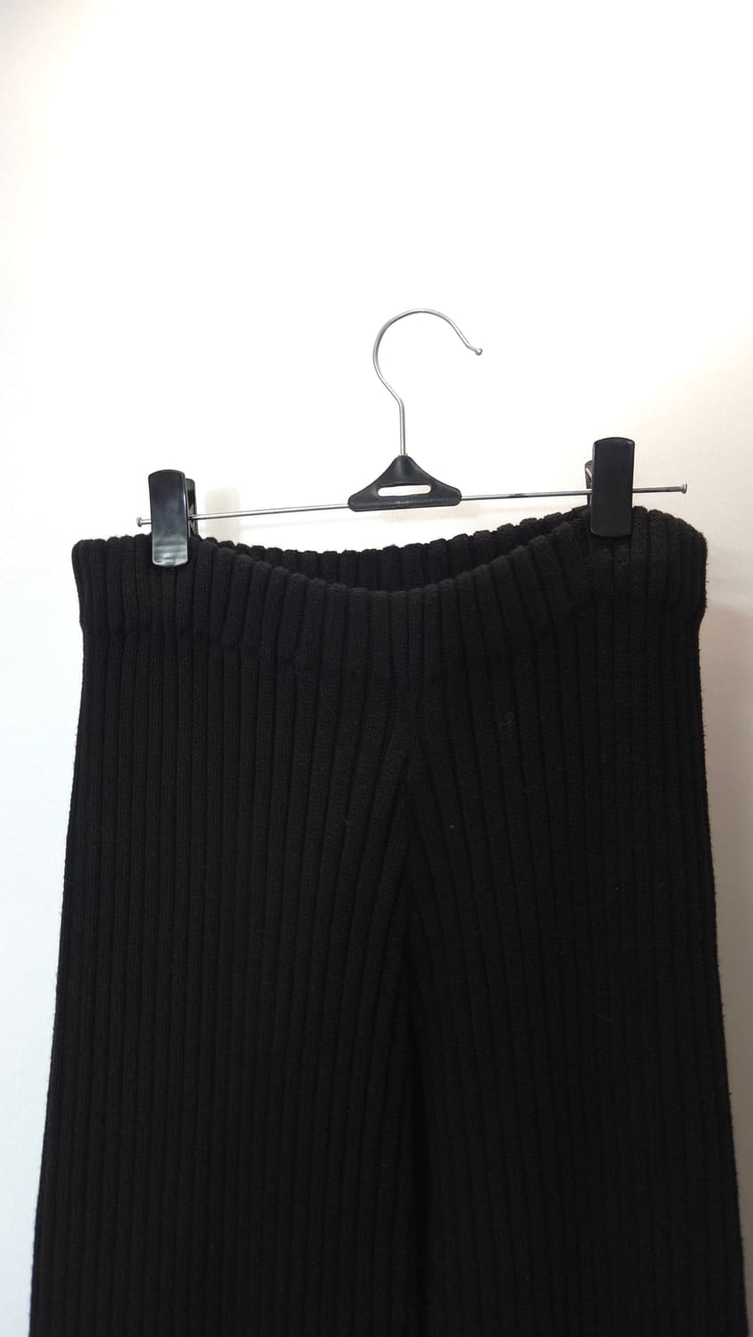 한섬 레어뷰 2021 니트 블랙 밴딩 팬츠 S 사이즈 상품이미지2