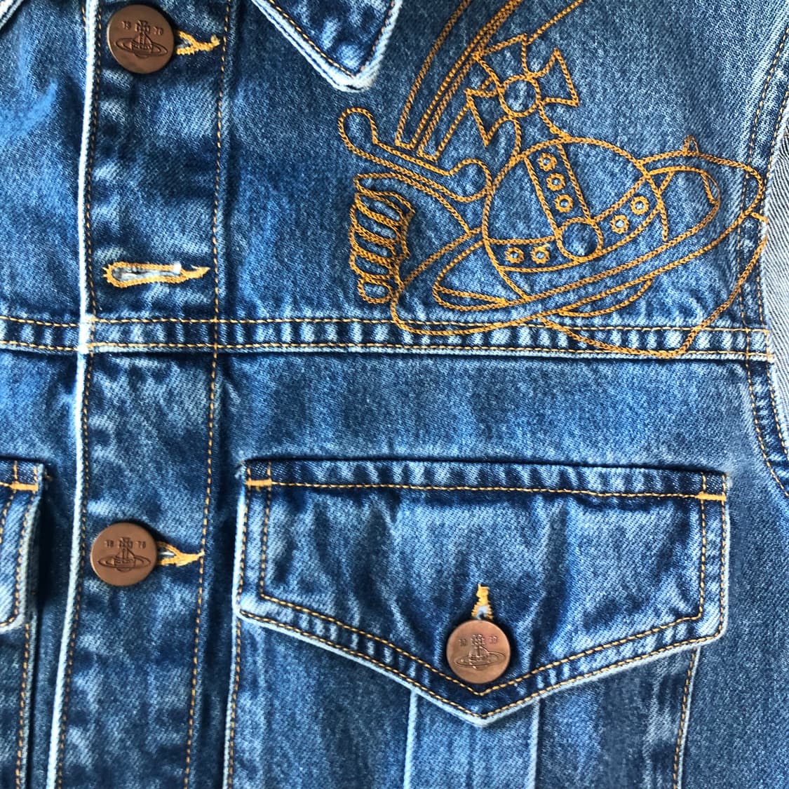 비비안웨스트우드 Orb 신치백 데님 베스트 상품이미지5