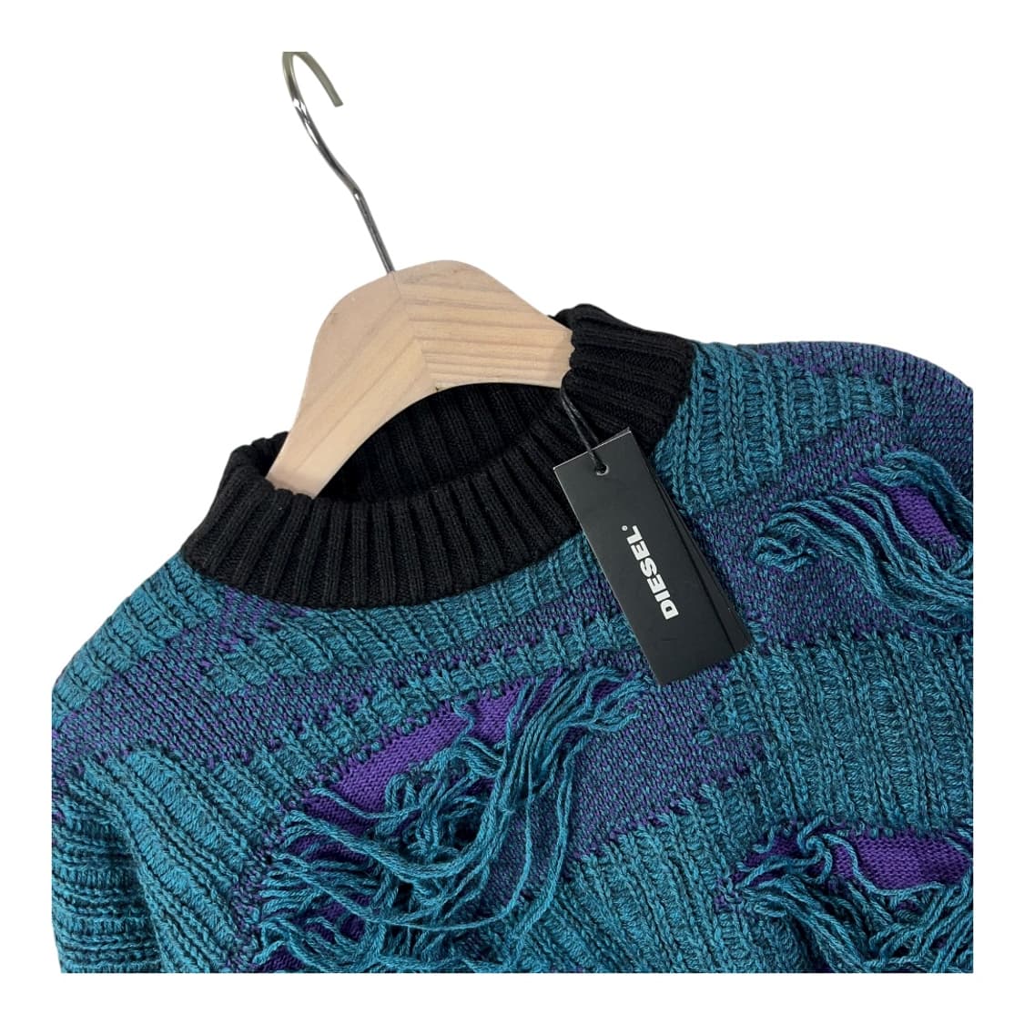 [Diesel] 디젤 그런지 크롭 니트 상품이미지3