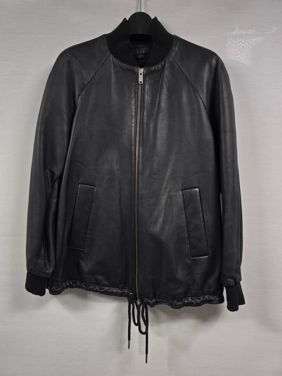 COS 블랙 우먼스 램스킨 봄버 레더 자켓 S사이즈 상품이미지1